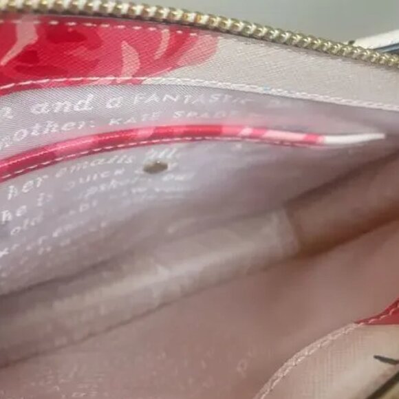 Kate Spade Cameron Street Roses Clarise Crossbody Clutch with Matching Wallet - Picture 7 of 15